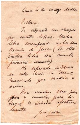 Carta a Victoria Ferrer, 4/3/1926