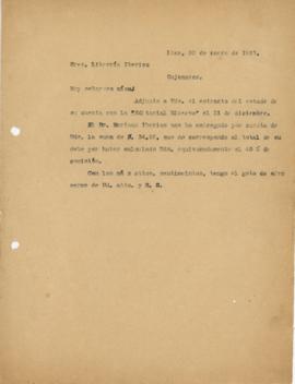 Carta a Librería Iberico, 22/1/1927
