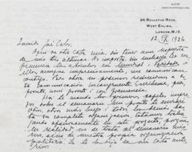 Carta de César Falcón, 12/9/1926