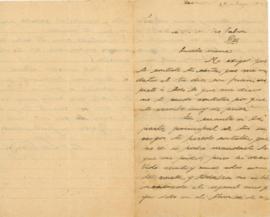 Carta a Artemia de Falcón, 27/05/1910