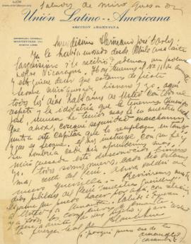 Carta de Blanca Luz Brum, 1928