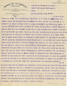 Carta de Lucas Oyague,16/8/1928