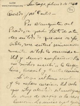 Carta de Julián Petrovick, 7/2/1930