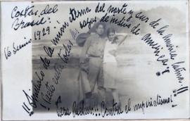 Tarjeta Postal de Blanca Luz Brum y David Alfaro Siqueiros, 16/6/1929