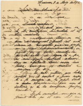 Carta a Artemia G. de Falcón, 3/3/1916