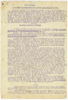 Informe a la Junta de Comisiones de la Célula del APRA en París, [7/1927]
