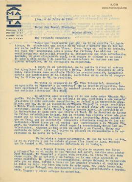 Carta a Samuel Glusberg, 4/7/1928