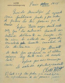Carta de César Moro,3/1928