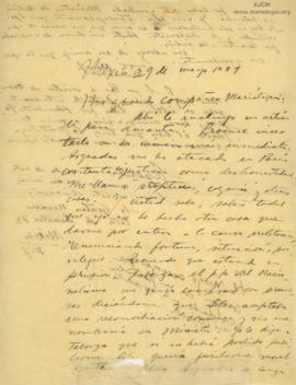 Carta de Tristán Marof, 29/5/1929