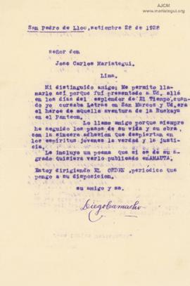 Carta de Diego Camacho,28/9/1928