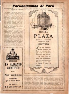 El proceso de la literatura nacional XXII [Recorte de prensa]