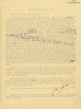 Carta a Mario Nerval, 28/6/1929
