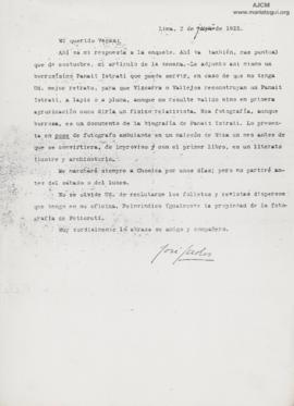 Carta a Ricardo Vegas García, 3/6/1925