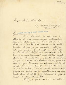 Carta de Fernán Cisneros,4/10/1928
