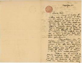 Carta a Artemia G de Falcón, 21/3/1923