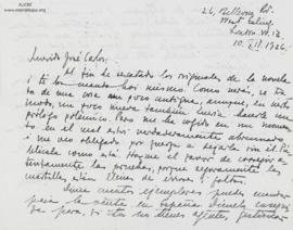 Carta de César Falcón, 10/12/1926