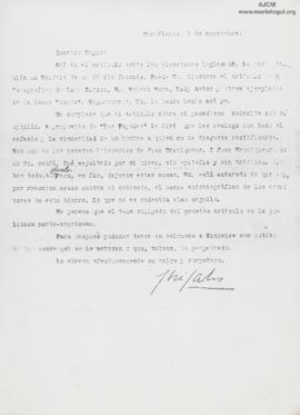 Carta a Ricardo Vegas García, 5/11/[1924]