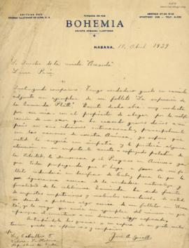Carta de José A. Giralt A., 18/4/1929