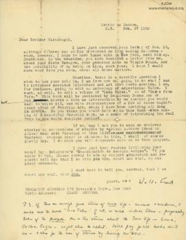 Carta de Waldo Frank, 27/2/1929