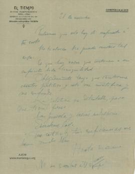 Carta a Bertha Molina (Ruth), 21/11/1916