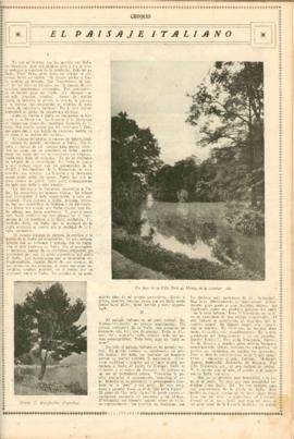 El paisaje italiano [Recorte de Prensa]