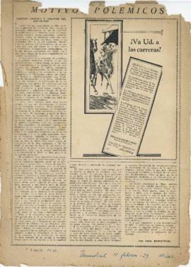 Sentido heroico y creador del socialismo [Recorte de prensa]