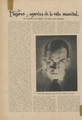 "Sin novedad en el frente", por Erich Maria Remarque [Recorte de prensa]