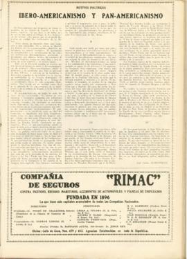 Ibero-Americanismo y Pan-Americanismo [Recorte de Prensa]