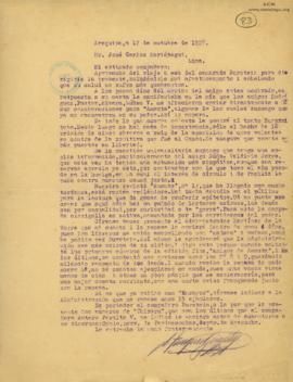 Carta de A. Tinajeros, 17/10/1928