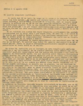 Carta de Tristán Marof, 6/8/1928