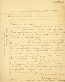 Carta de Ramón Alzamora Ríos, 17/10/1929