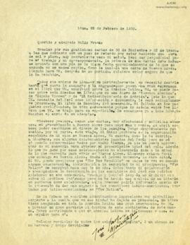 Carta a Waldo Frank, 25/2/1930