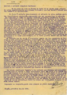 Carta de Autor no identificado, 2/9/1930