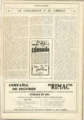 La civilización y el cabello [Recorte de prensa]