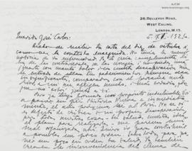 Carta de César Falcón, 5/11/1926