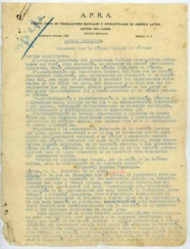 Carta de Carlos Manuel Cox, [28/12/1928]