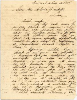Carta a Artemia G. de Falcón, 7/1/1916