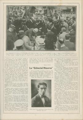 Nota periodística sobre Minerva en la Revista Mundial