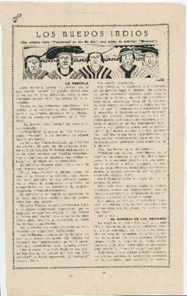 Los nuevos indios por Luis E. Valcárcel [Recorte de Prensa]