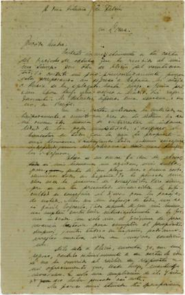 Carta a Artemia G de Falcón, 3/12/1921
