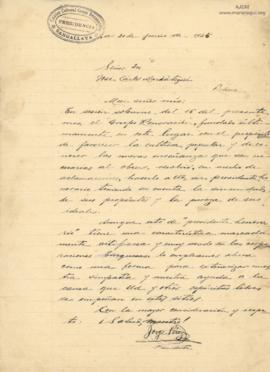 Carta de Jorge Pérez, 20/6/1925