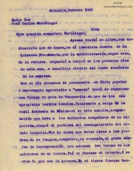 Carta de Guillermo Mercado, 2/1929