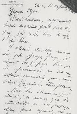 Carta a Ricardo Vegas García, 16/6/1925