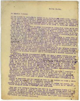Carta de Víctor Raúl a Eudocio Ravines, 19/02/1929