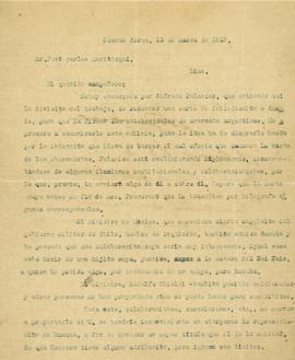 Carta de Manuel A. Seoane, 10/3/1927