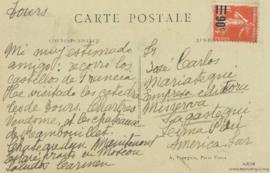Tarjeta Postal de Carmen Saco, [1928]