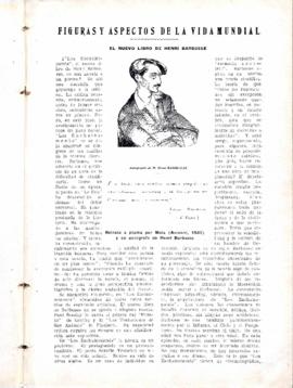 El nuevo libro de Henri Barbusse [Recorte de prensa]