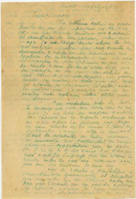 Carta a Artemia G de Falcón, 17/7/1923