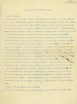 Carta a Palmiro Macchiavello, 18/9/1929