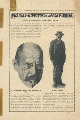 Rasgos y espíritu del socialismo belga [Recorte de prensa]
